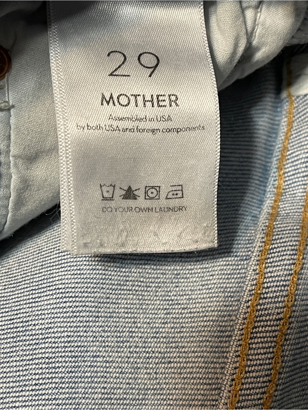 MOTHER Jeans The Insider Crop Step Fray Straight Leg Mid Rise Casual Size 29 - Picture 8 of 14